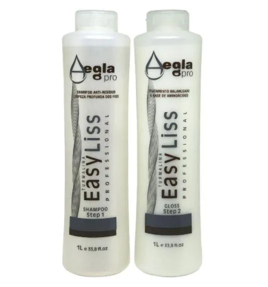 Easy Liss Tourmaline Brazilian Blowout Straightening Keratin Kit 2x1 - Aegla Pro
