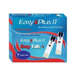 Easy Plus II Glucose Test Strips - 100 ct.