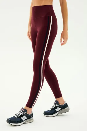 Ella High Waist Airweight 7/8 - Dark Cherry/Indigo