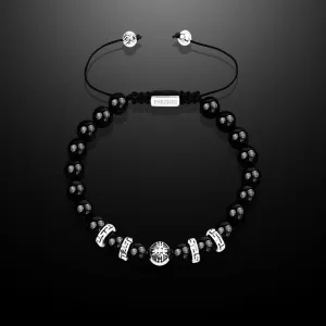 Equinox Men’s Beaded Bracelet Black Onyx, 8mm