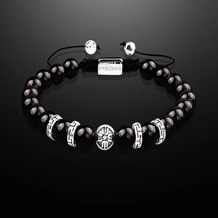 Equinox Men’s Beaded Bracelet Black Onyx, 8mm