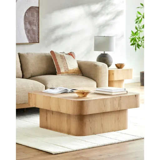 Essential Elegance 16H x 40W x 40D Modern Coffee Table