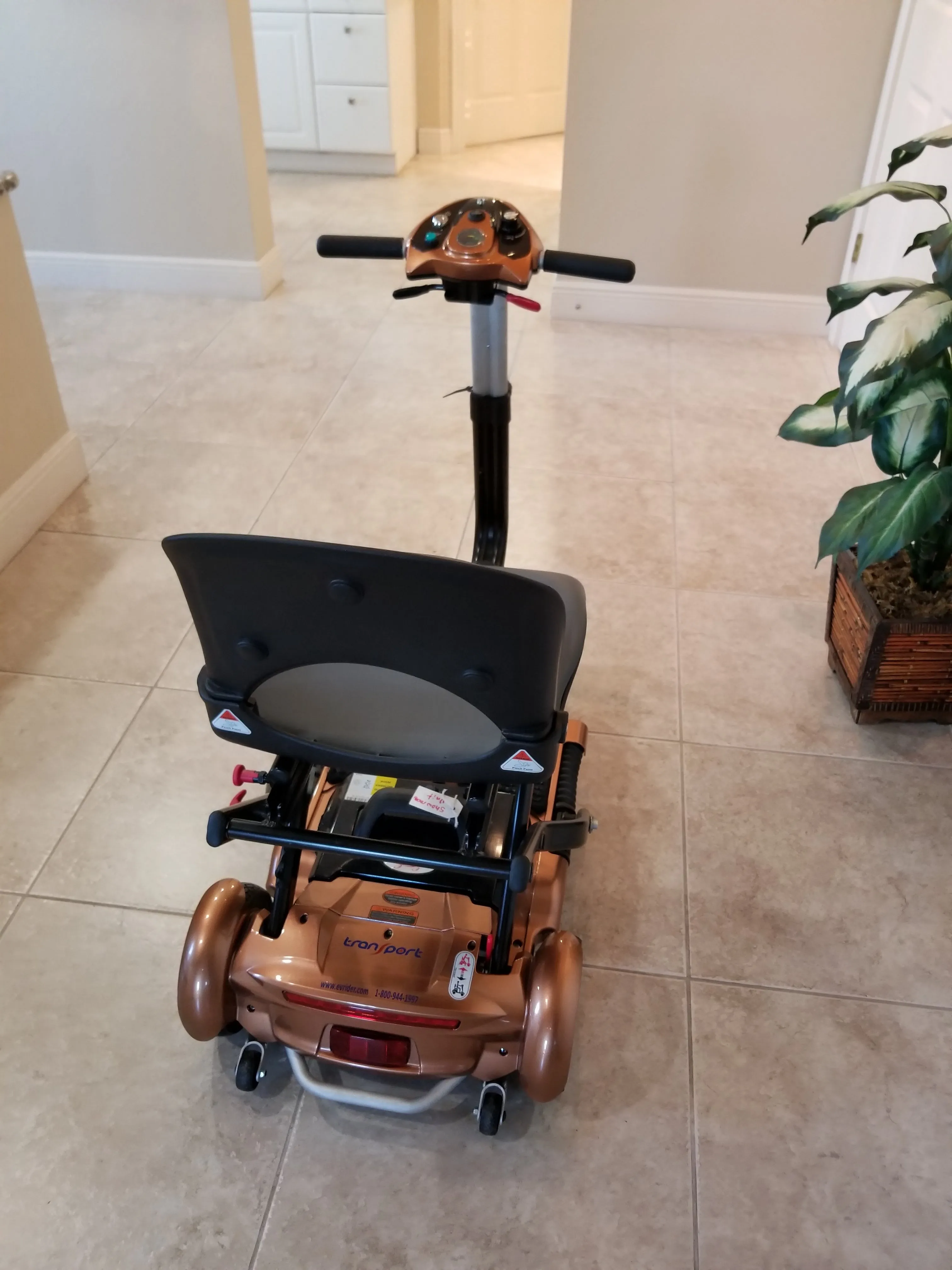 EV Rider Transport Plus Folding Mobility Scooter - from DT Scooters