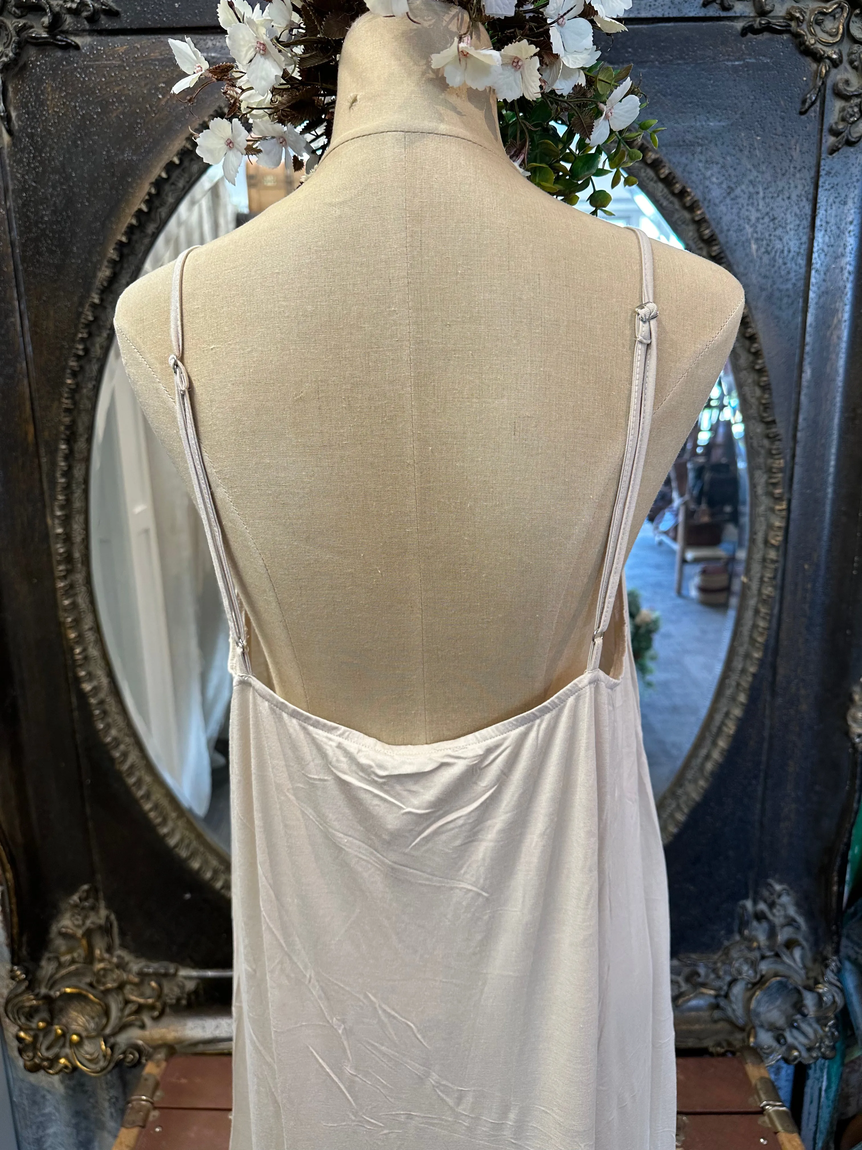 Evangeline frill lace slip