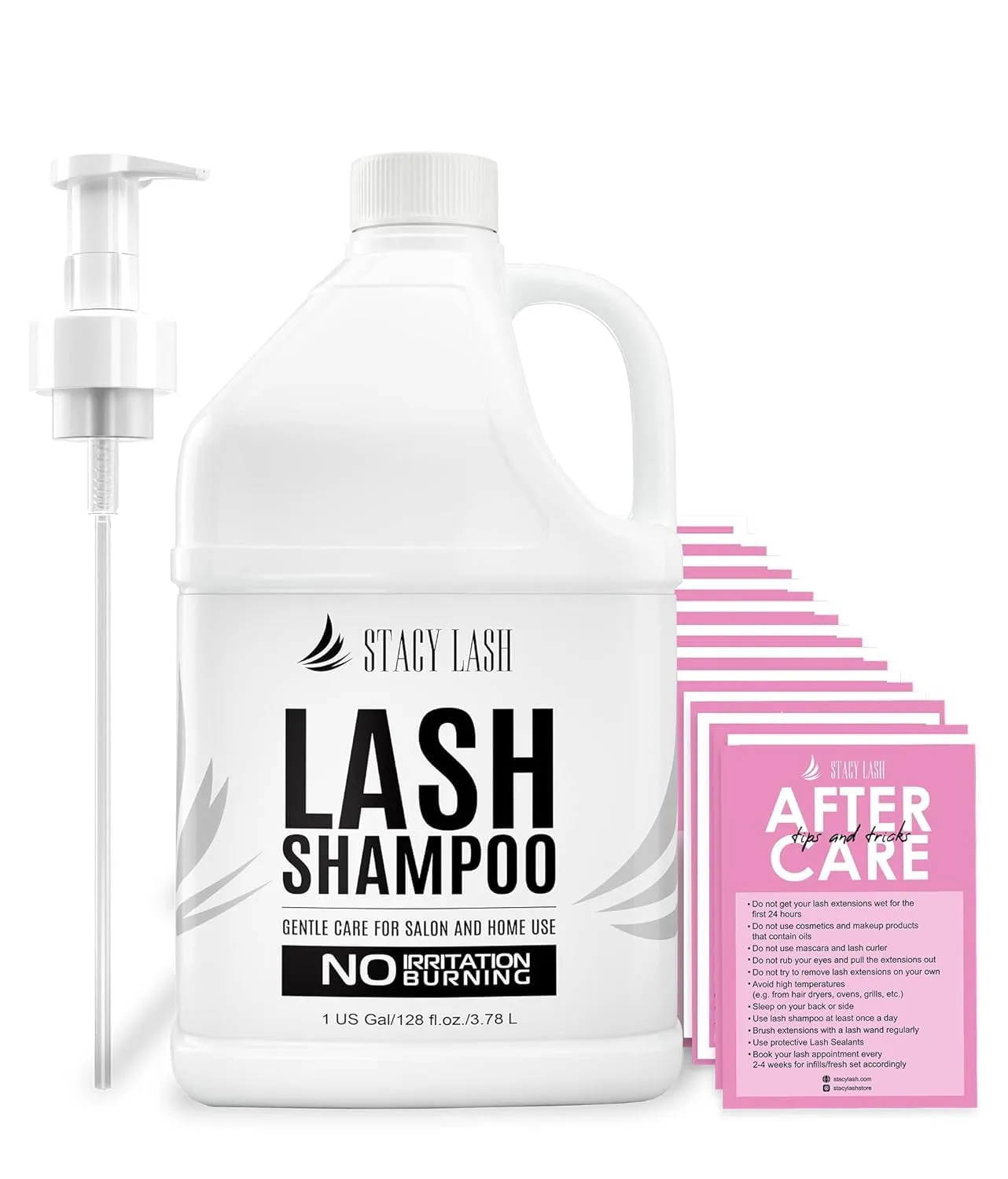 Eyelash Extension Shampoo   Brush / 1.69 Fl.Oz / 50Ml / Eyelid Foaming Cleanser/Wash for Extensions & Natural Lashes/Safe Makeup Remover/Supplies for Professional & Home Use