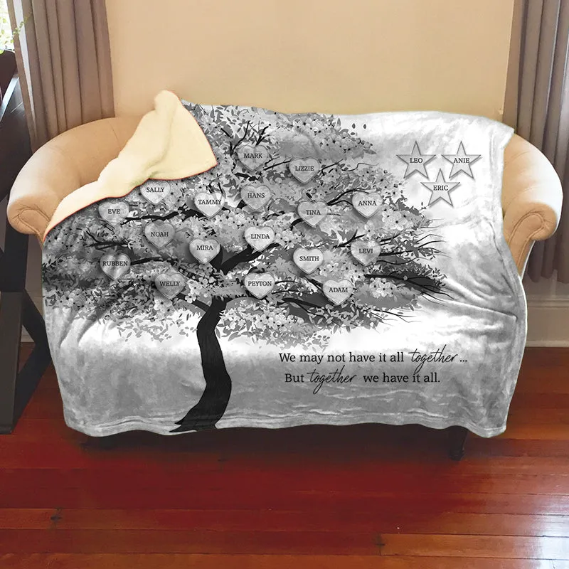 Family Tree Personalized Blankets