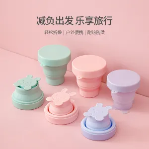 FaSoLa Travel Foldable Silicone Cup - Baby Pink Classic