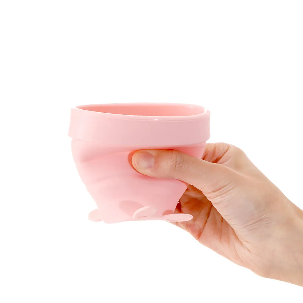 FaSoLa Travel Foldable Silicone Cup - Baby Pink Classic
