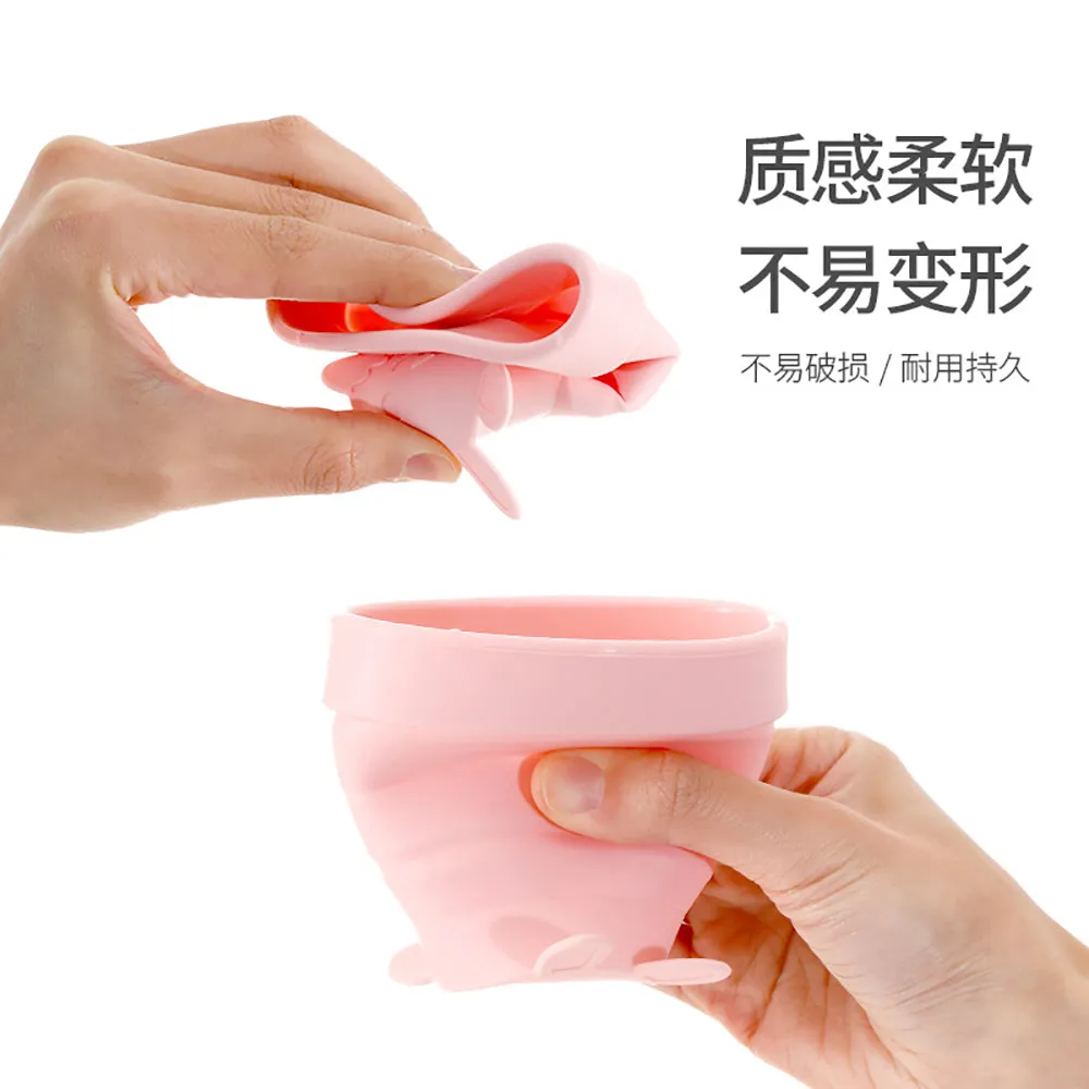 FaSoLa Travel Foldable Silicone Cup - Baby Pink Classic