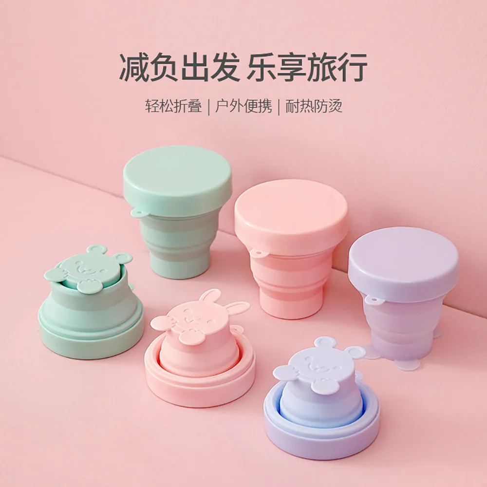 FaSoLa Travel Foldable Silicone Cup - Baby Pink Classic