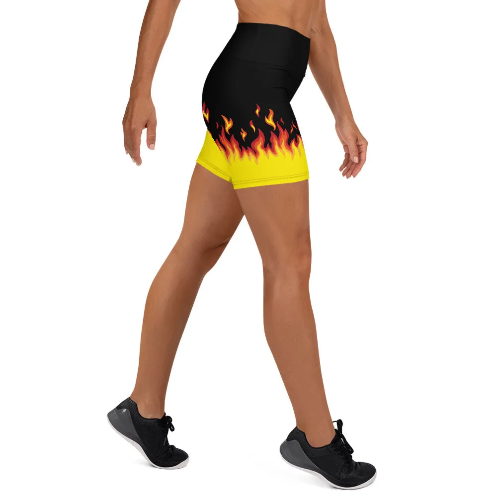 FIRE ELEMENT YOGA SHORTS