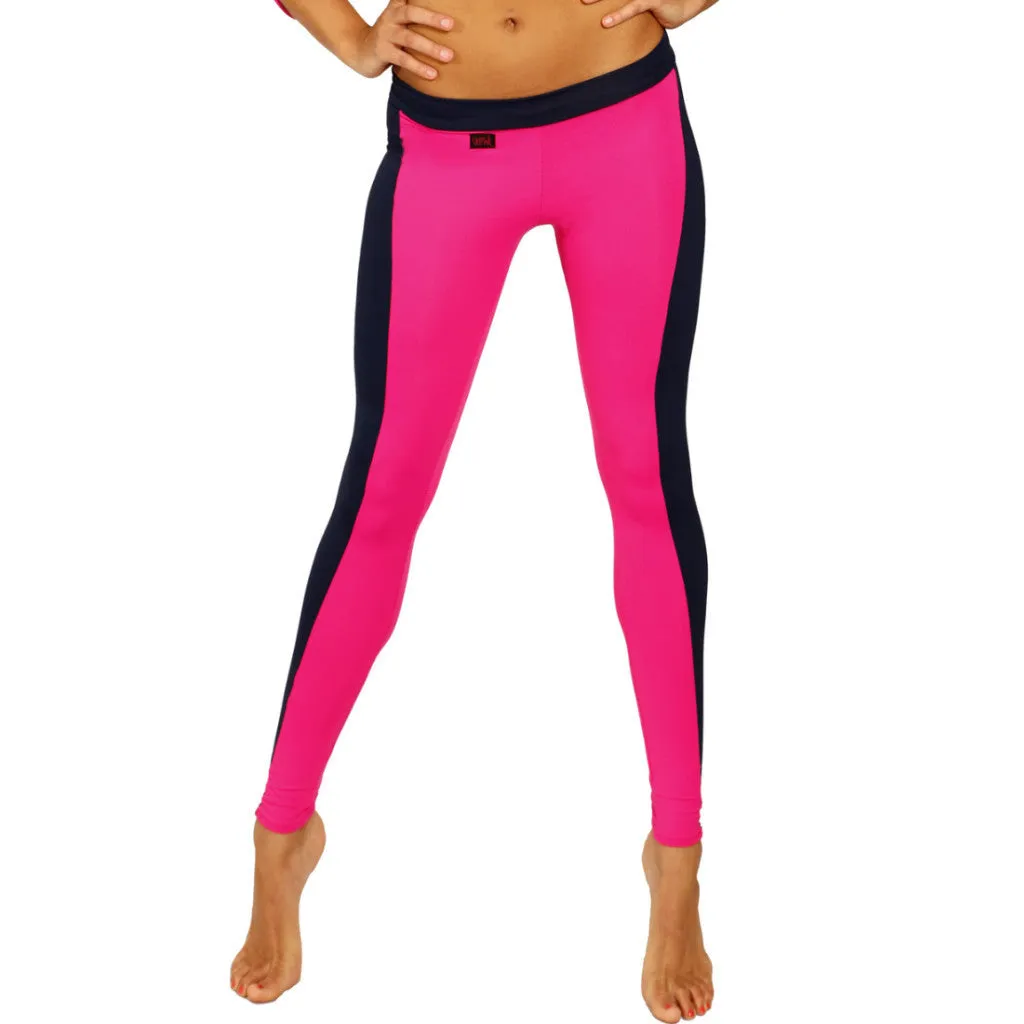 Fitness Leggings - Navy / Turquoise
