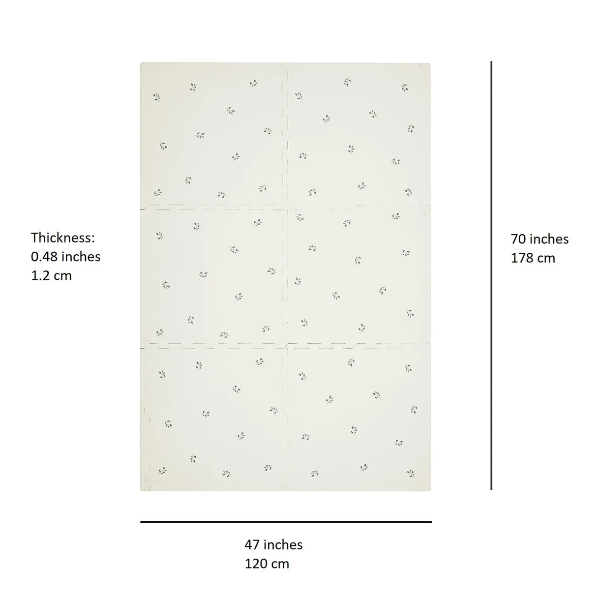 Foam Puzzle Play Mat 3 Sprouts Blueberry