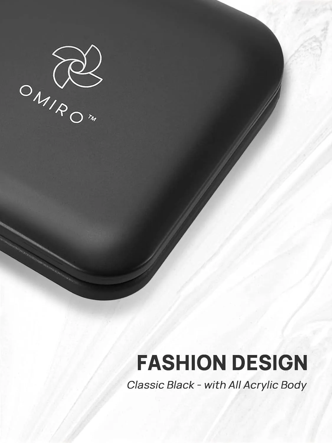 Folding Compact Mirror, 1X/10X Magnification 3½” Pocket Size Square Hand Mirror for Travel Makeup (Black)