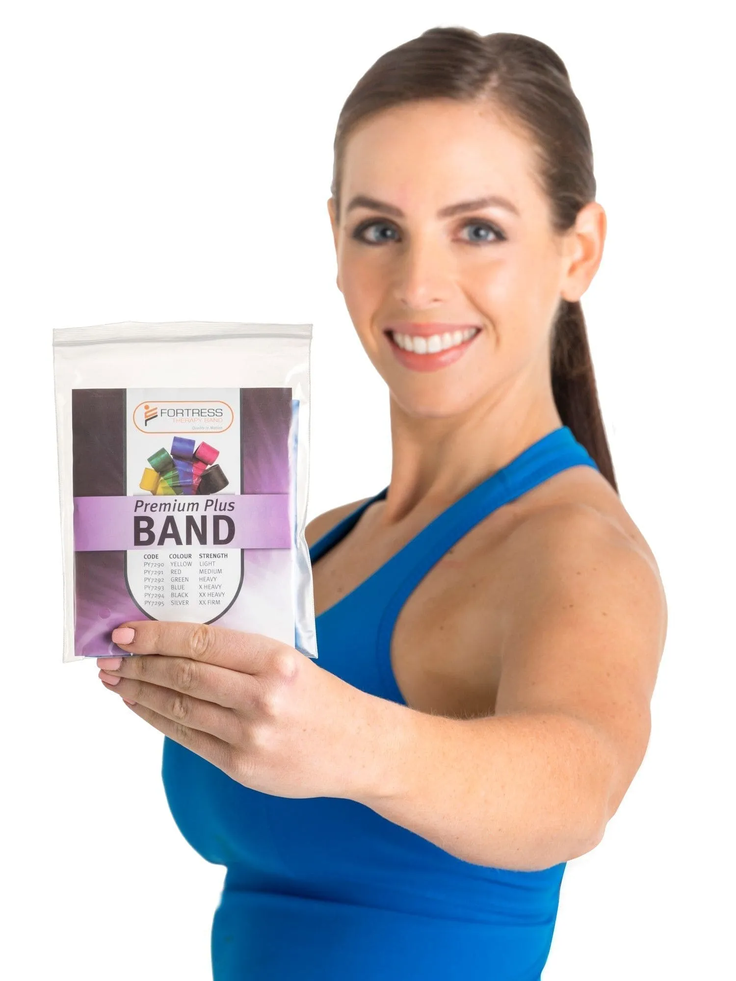 Fortress Rainbow Premium Plus Dispenser - Resistance Band Packs - Box of 30