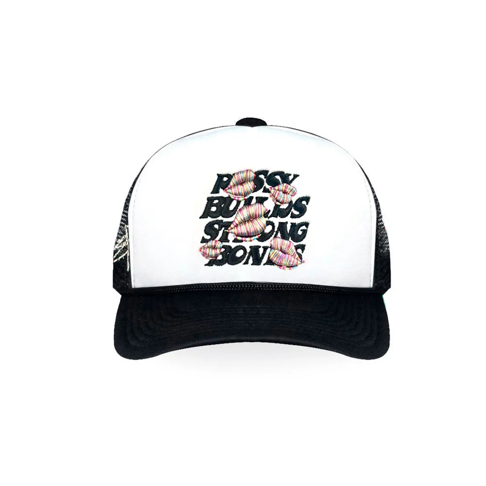 FRUITY PEBBLE LIPS PBSB TRUCKER HAT