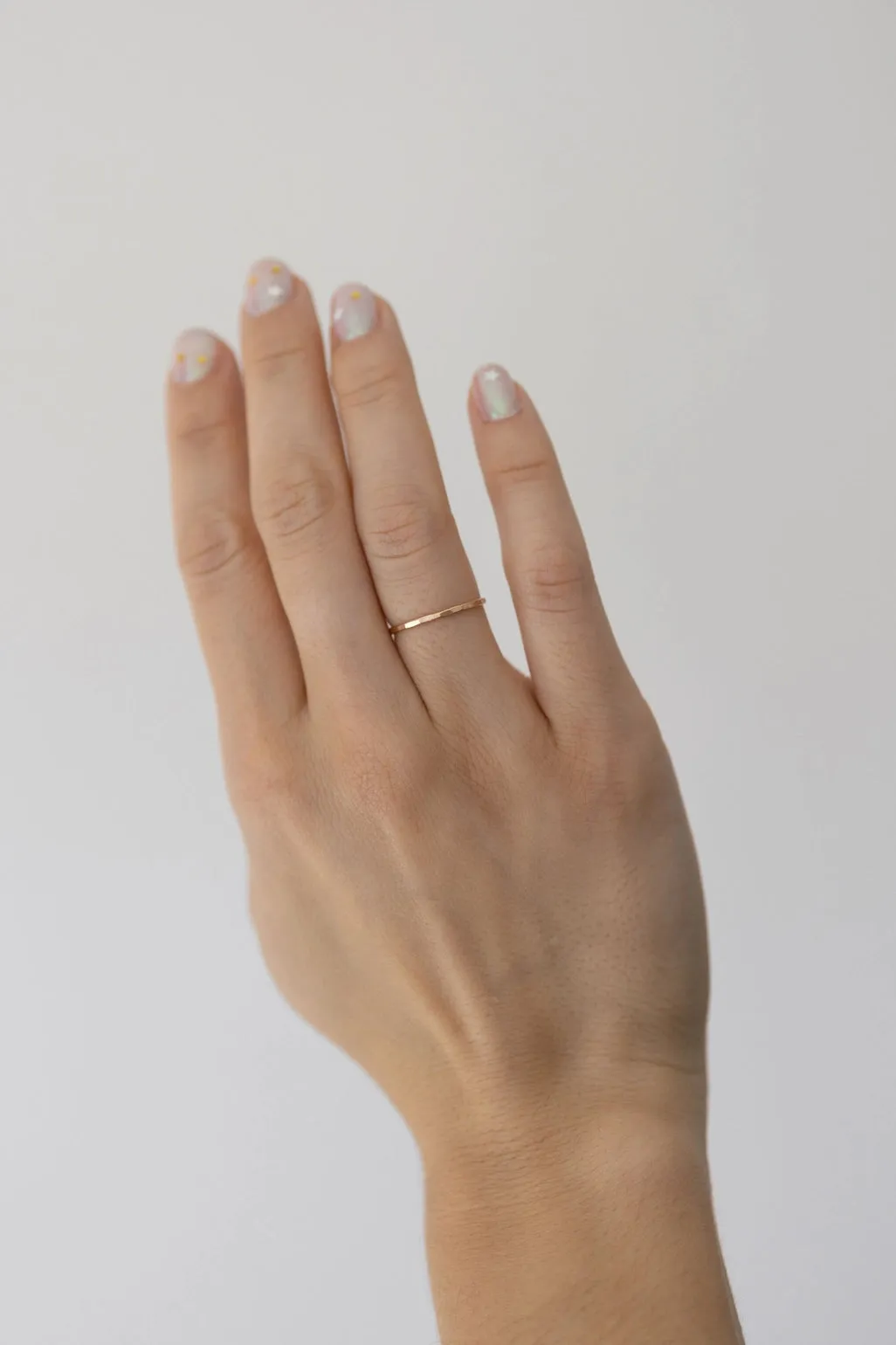 Hammered Stacking Ring - Gold Filled