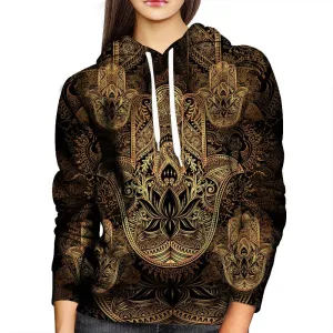 Hand Of Fatima Womens Hoodie