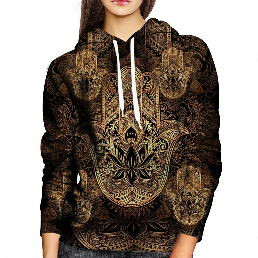 Hand Of Fatima Womens Hoodie