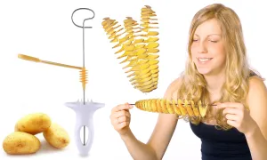 Handheld Easy Potato Spiral Cutter and Tornado Fries Maker (6-Piece Set)