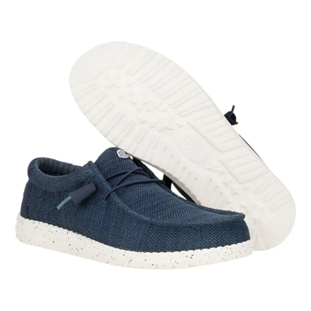 Hey Dude Men's Wally Stretch Sox Slip On Navy