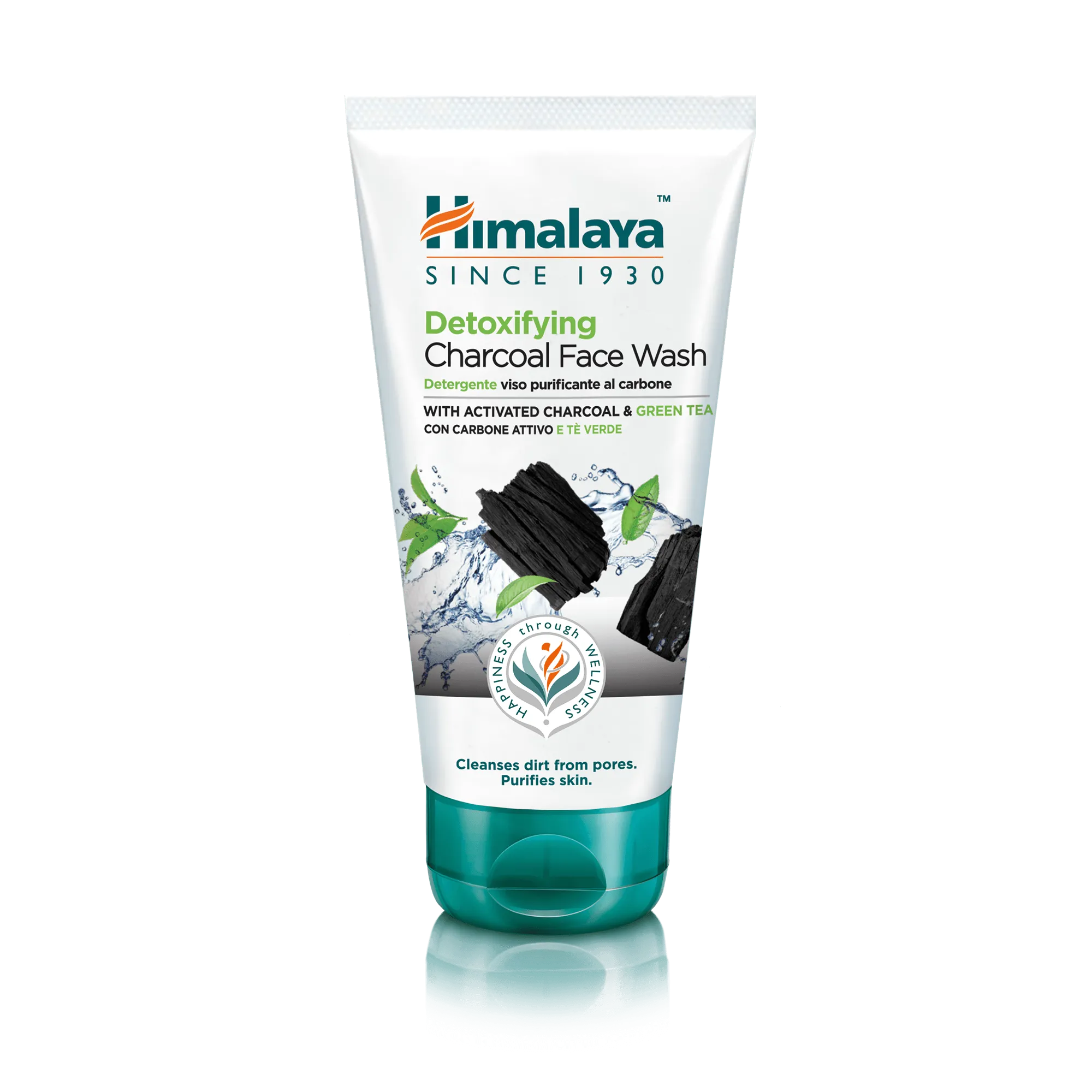 Himalaya Detoxifying Face Wash with Activated Charcoal & Green Tea - 150 ml