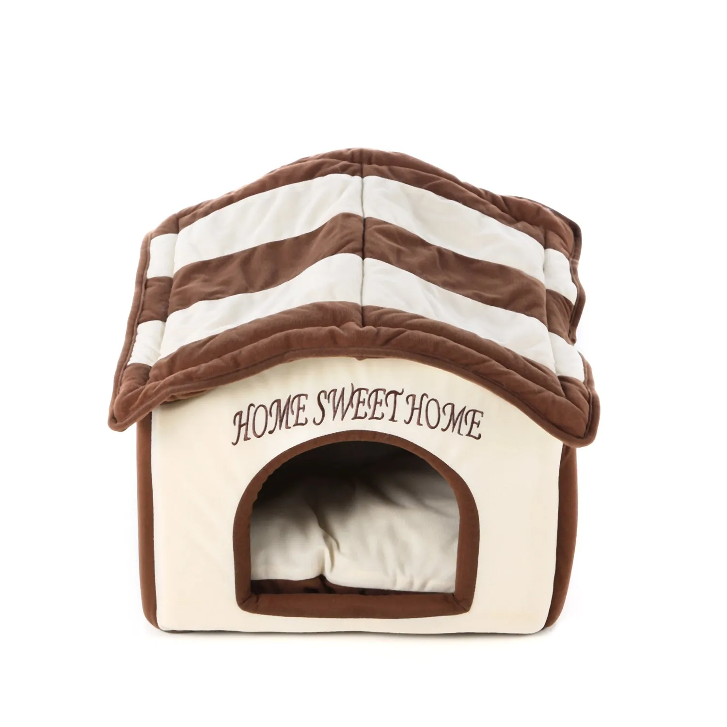 Home Sweet Home Dog Dome Dog Bed - Machine Washable