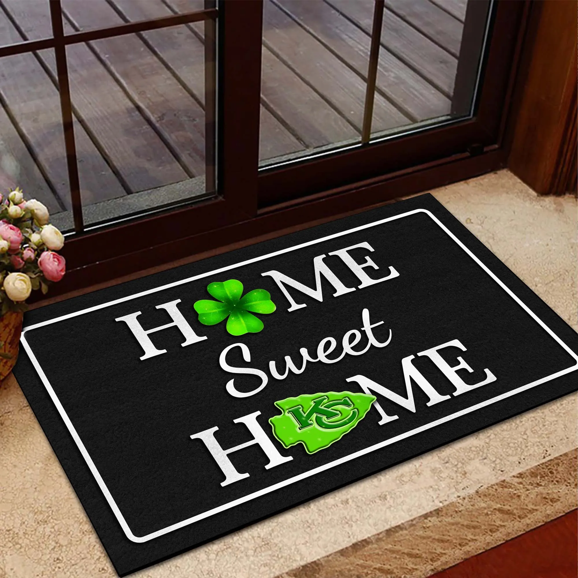 Home Sweet Home - St.Patrick's Day Doormat- Anti Slip Indoor Doormat - KCCE