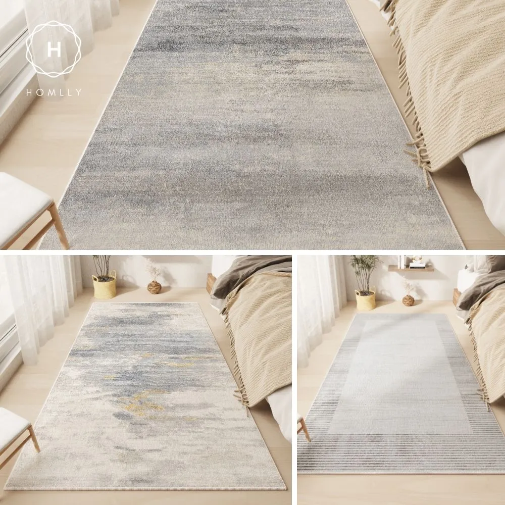 Homlly Modern Contemporary Bedside Corridor Floor Mat Carpet
