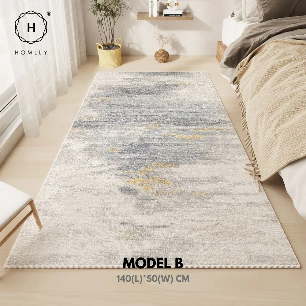 Homlly Modern Contemporary Bedside Corridor Floor Mat Carpet