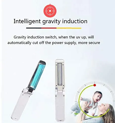 Homlly Portable UV Germicidal Sterilization Sanitizer Wand (White)
