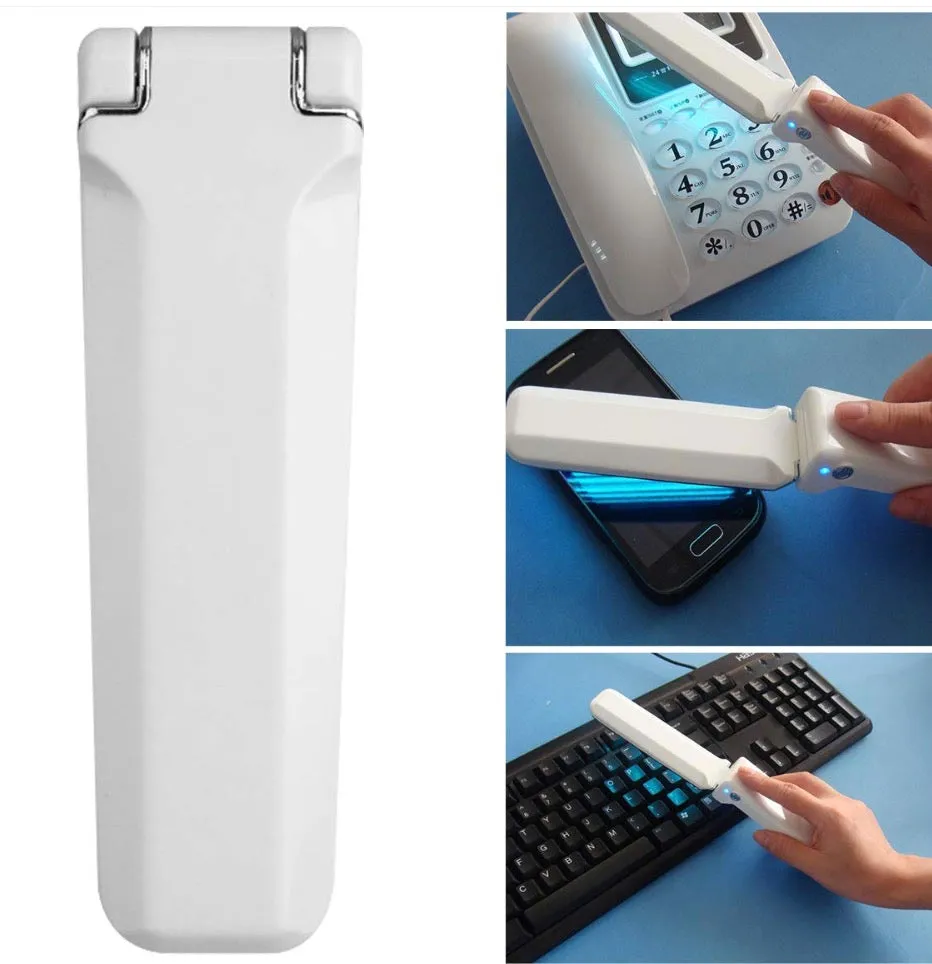 Homlly Portable UV Germicidal Sterilization Sanitizer Wand (White)