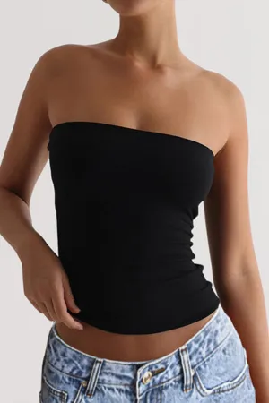 HTZ1229 Strapless Stretch Bandeau Top