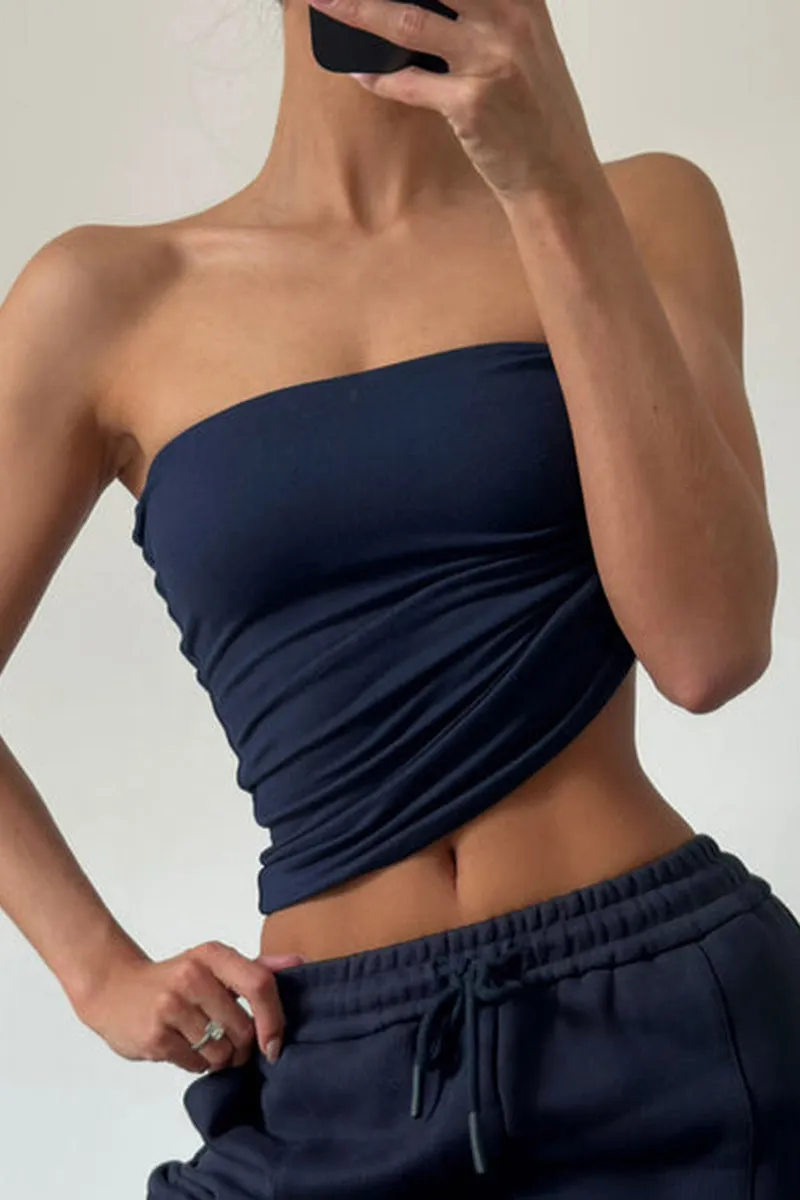HTZ1229 Strapless Stretch Bandeau Top
