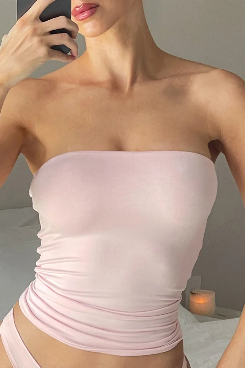 HTZ1229 Strapless Stretch Bandeau Top