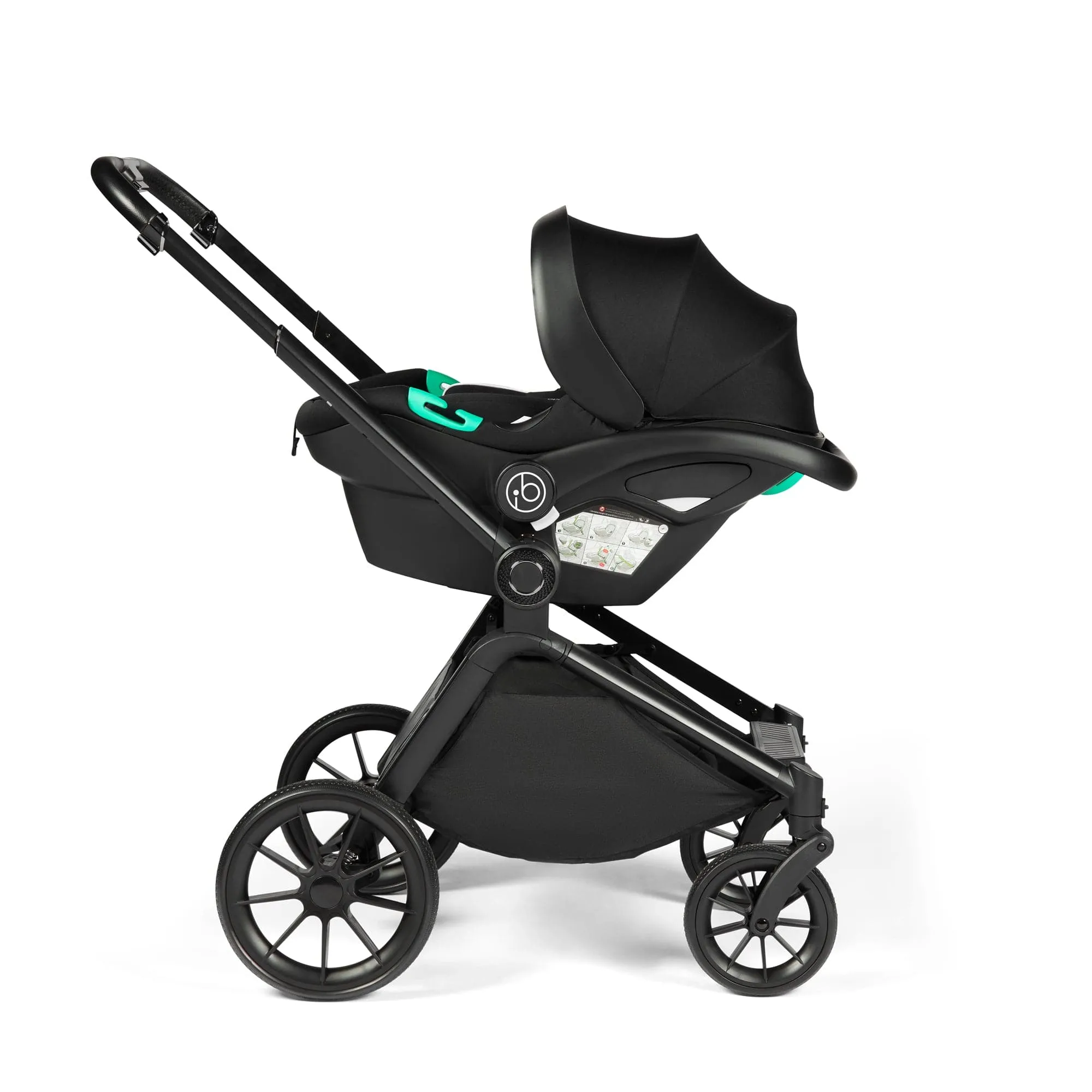 Ickle Bubba Altima Aio Bundle with i-Size Isofix Car Seat & Base (SAGE GREEN)