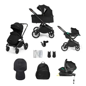 Ickle Bubba Altima All-in-One (Stratus) i-Size Travel System with Isofix Base - Black