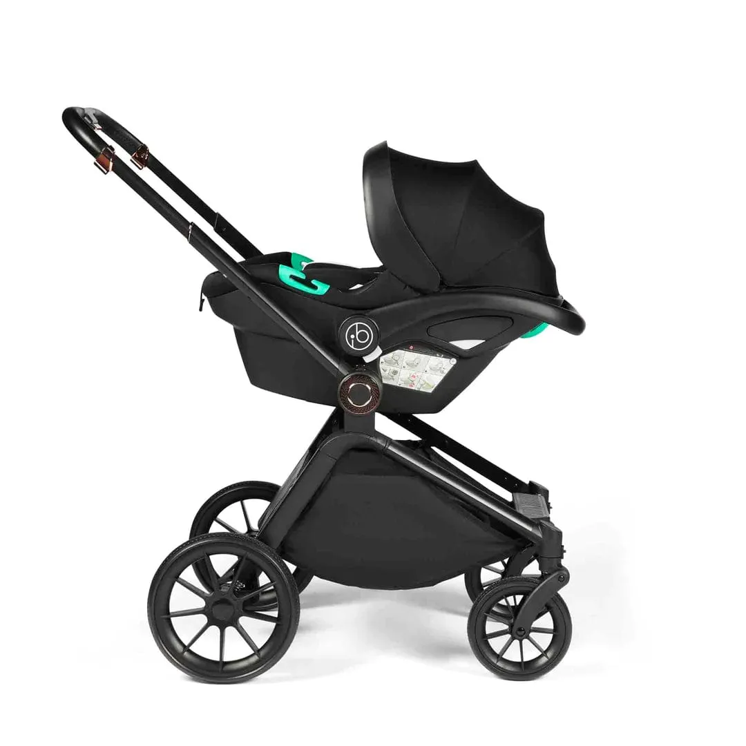 Ickle Bubba Altima All-in-One (Stratus) i-Size Travel System with Isofix Base - Black
