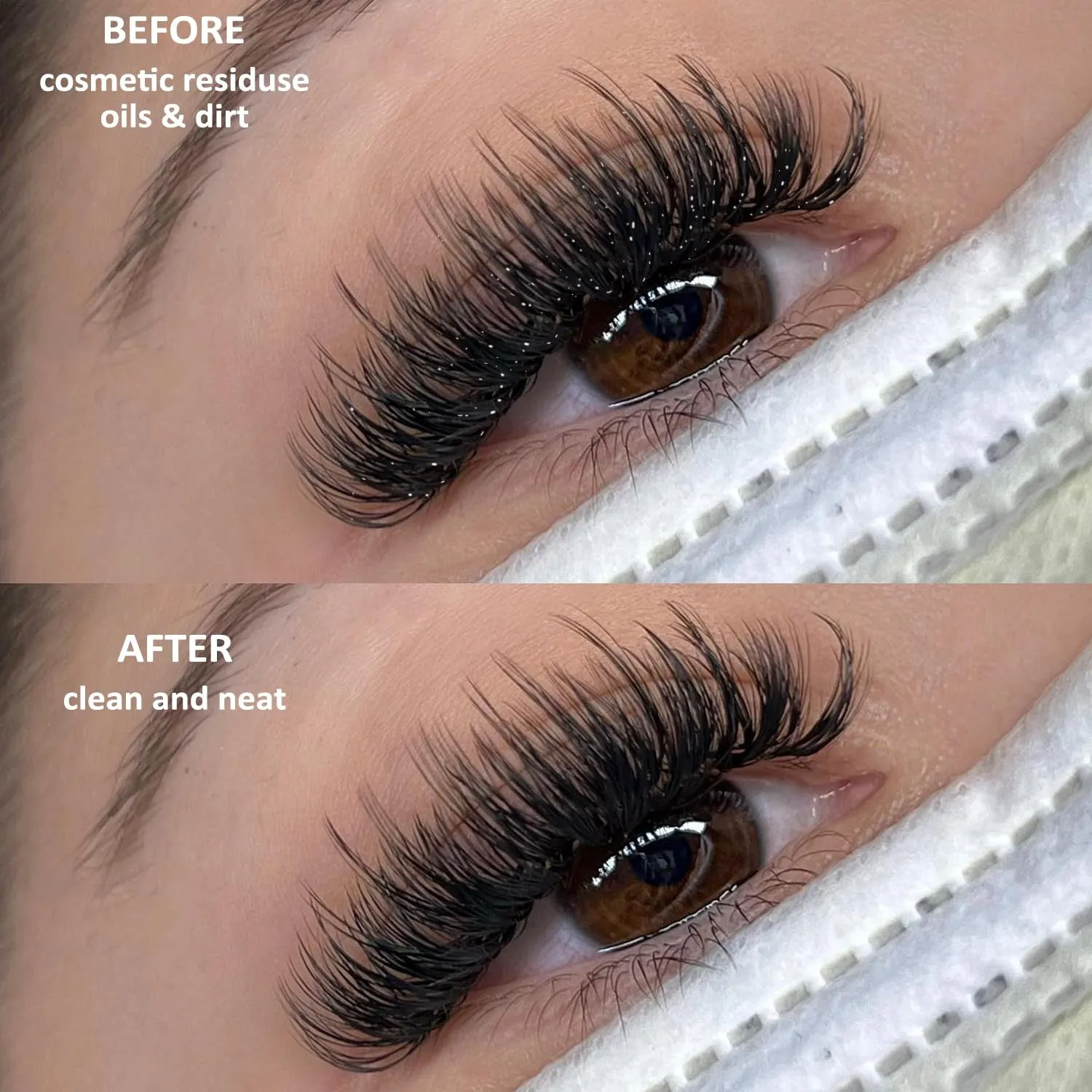 INC Lash Shampoo for Lash Extensions. Eyelash Wash for Extensions & Natural Lashes. Eyelash Extension Cleanser   Brush,Oil & Sulfate Free,60Ml. Lash Supplies for Salon & Home Care