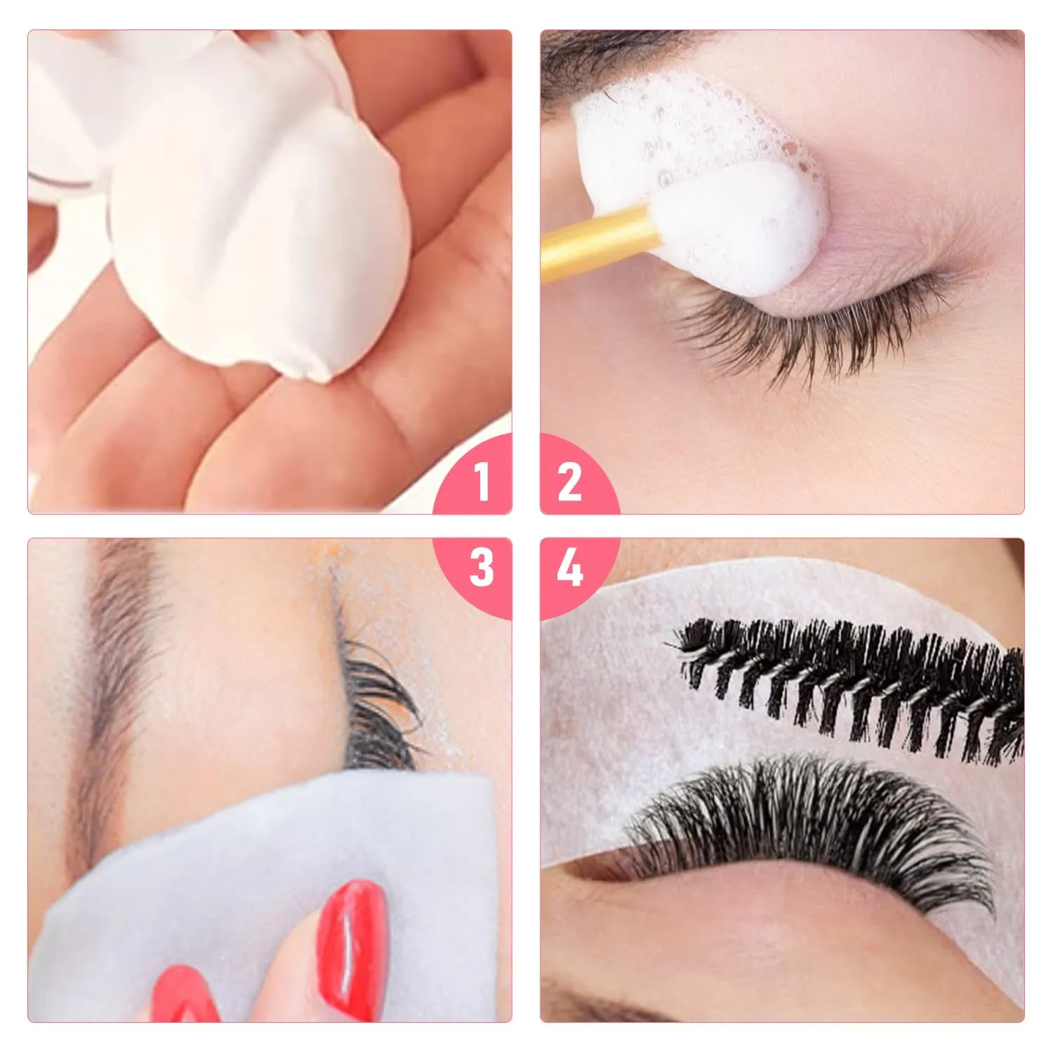 INC Lash Shampoo for Lash Extensions. Eyelash Wash for Extensions & Natural Lashes. Eyelash Extension Cleanser   Brush,Oil & Sulfate Free,60Ml. Lash Supplies for Salon & Home Care