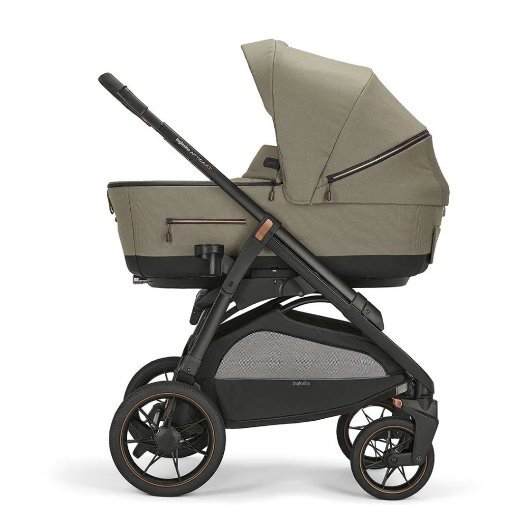 INGLESINA Aptica XT 5 Piece Travel Systems with Car Seat and 360 Rotating Isofix Base - Tuareg Beige