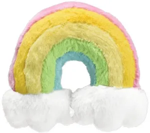 Iscream Rainbow Furry Neck Pillow