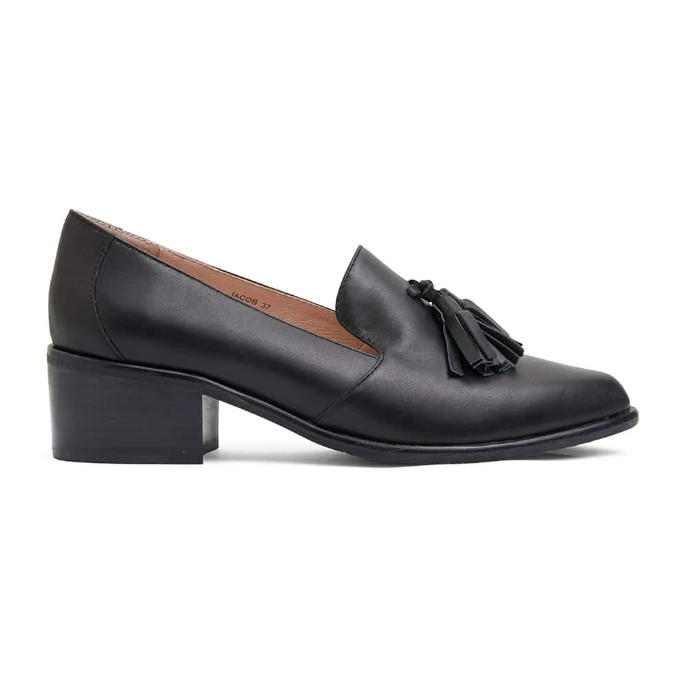 Jacob Loafer in Black Leather
