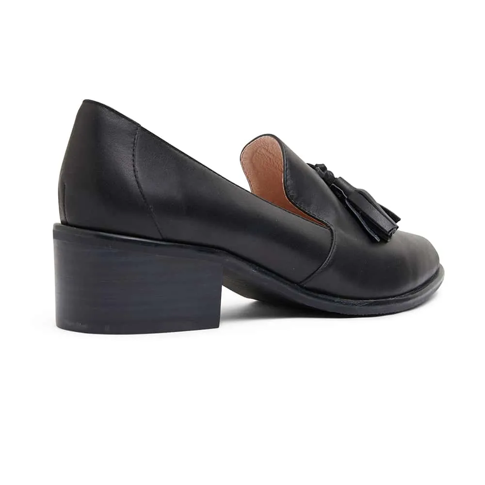 Jacob Loafer in Black Leather