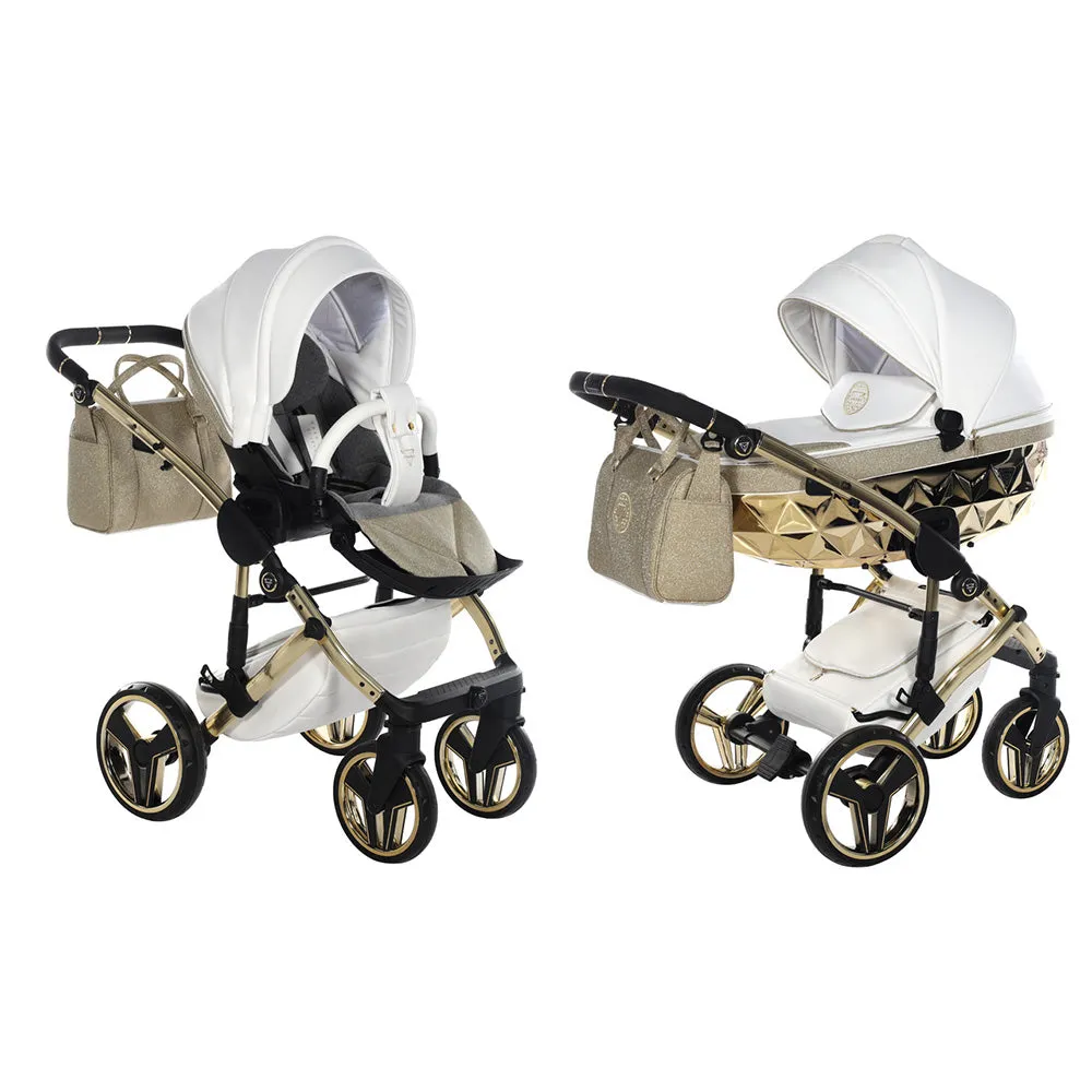 Junama Handcraft Glitter Gold Pram