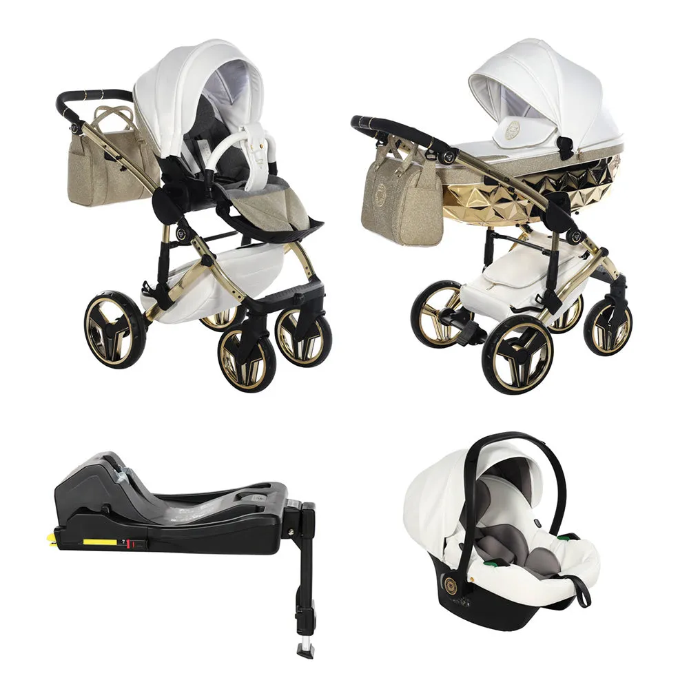 Junama Handcraft Glitter Gold Pram