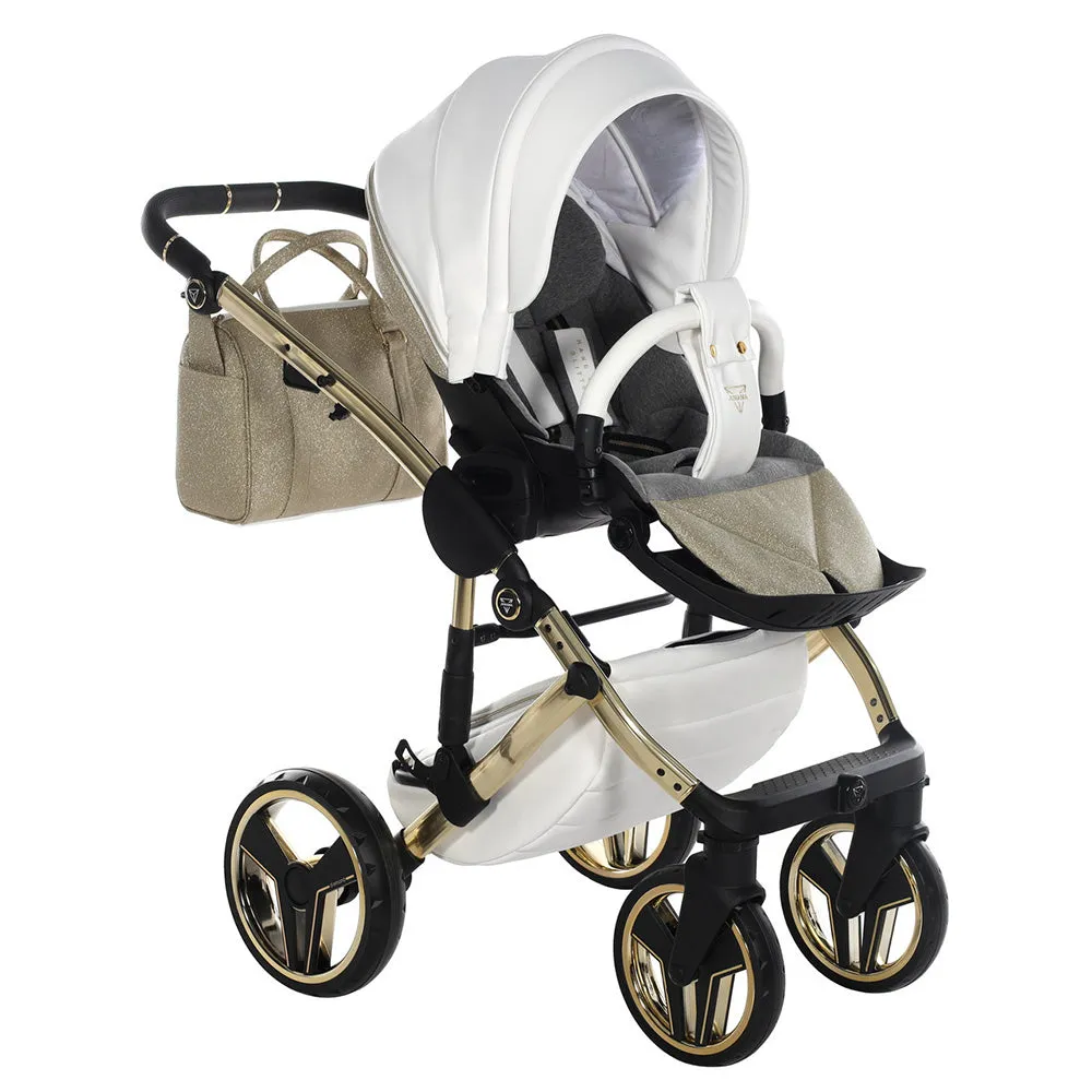 Junama Handcraft Glitter Gold Pram