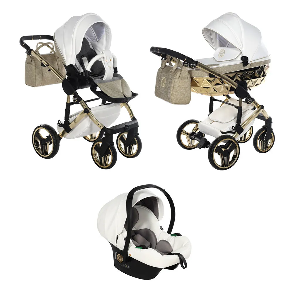 Junama Handcraft Glitter Gold Pram