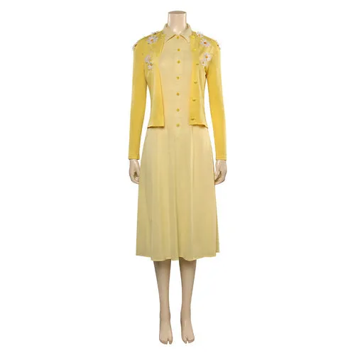 June Douglas Yellow Flower Cosplay Dress