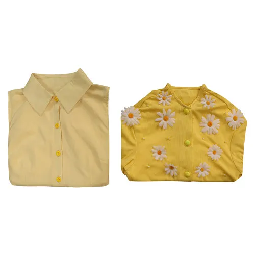 June Douglas Yellow Flower Cosplay Dress